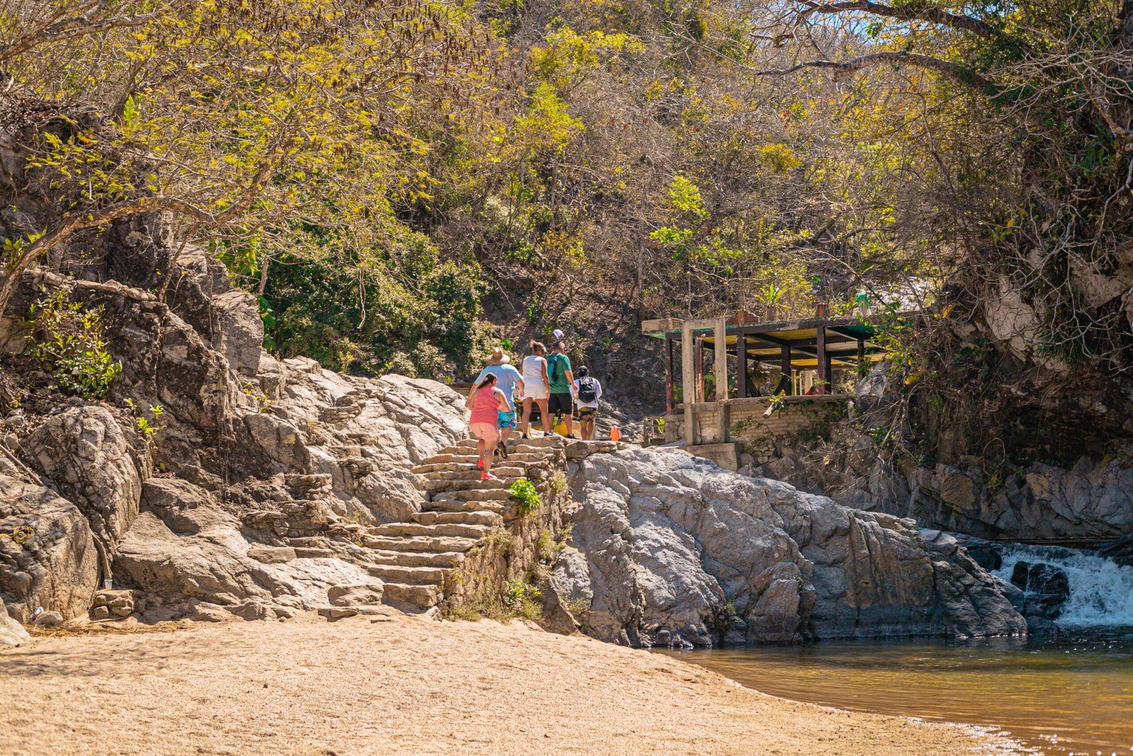 Quimixto Waterfall Hike & Los Arcos Private Boat Tour (seasonal surfing) 9